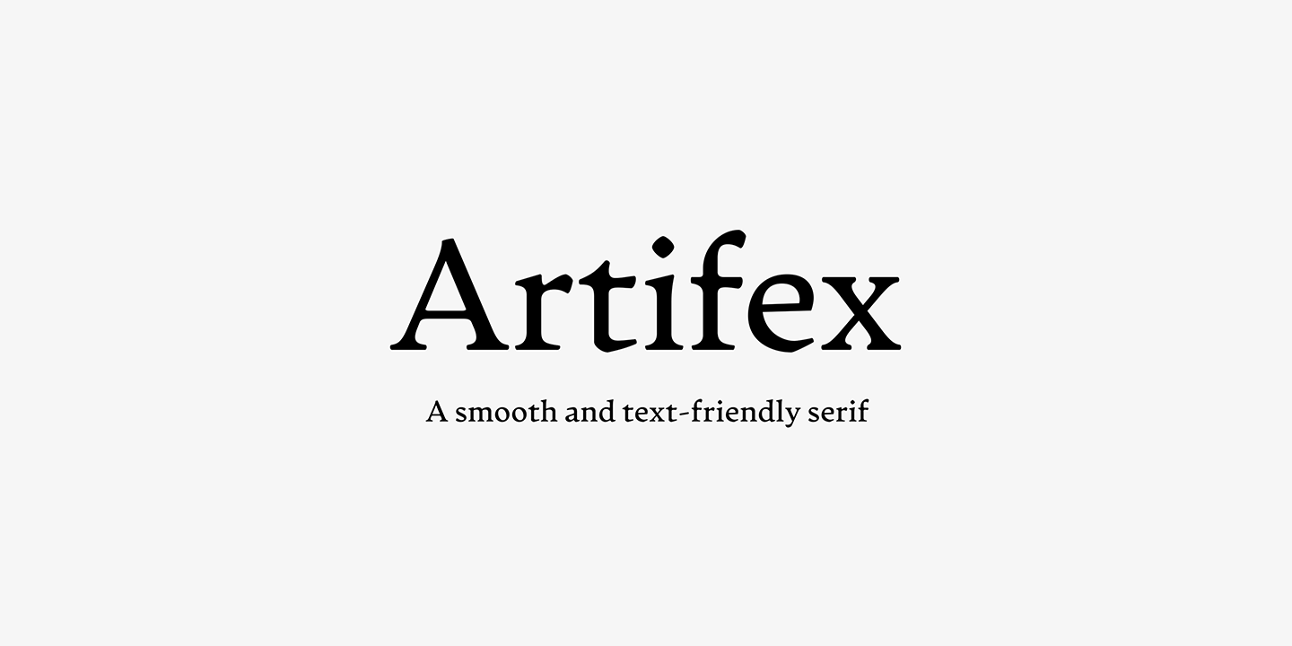 Пример шрифта Artifex CF #1